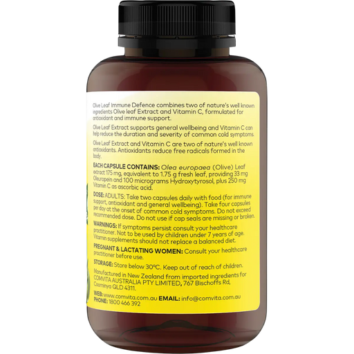 COMVITA Olive Leaf Extract Immune Defence 150 Vege Caps