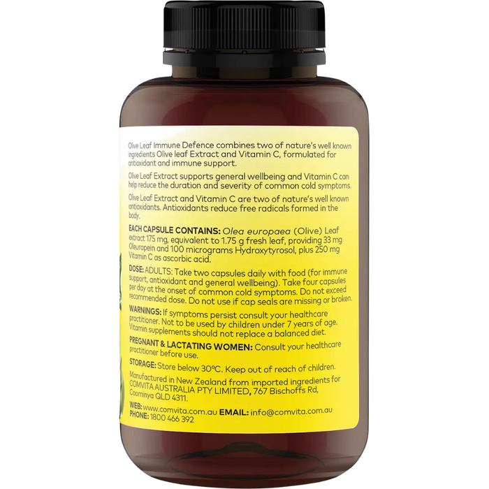 COMVITA Olive Leaf Extract Immune Defence 150 Vege Caps