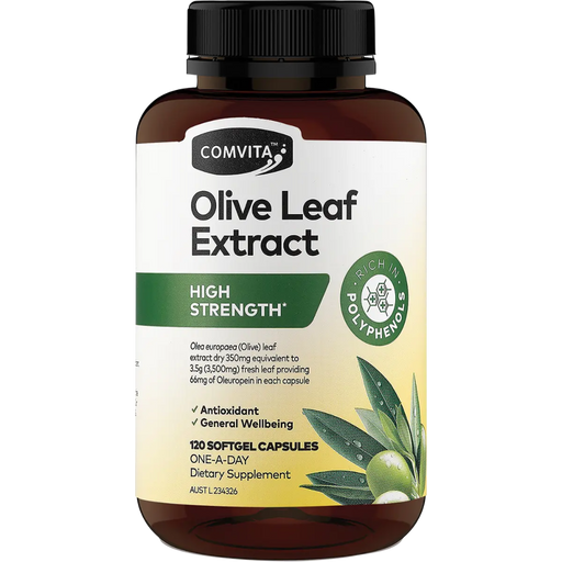 COMVITA Olive Leaf Extract 120 Capsules (Medi Olive 66)