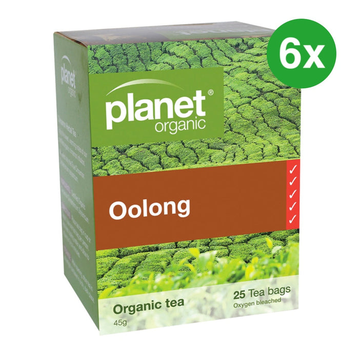 PLANET ORGANIC Oolong Herbal Tea 25 Bags 6 Packs