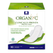 Organyc Organic Ultra Thin Heavy Flow/Night Cotton Pads with Wings x 10 Pack – front of pack