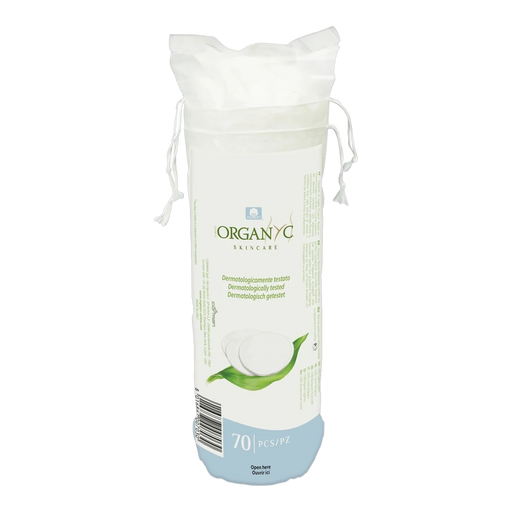 Organyc Beauty Organic Cotton Pads x 70 Pack – front of pack