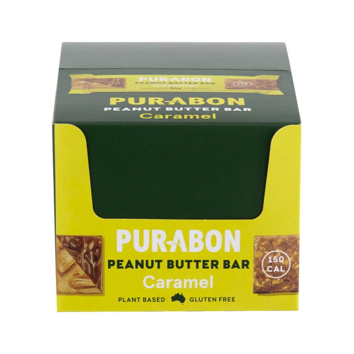 Purabon Peanut Butter Bar 35g x 30 Display Caramel