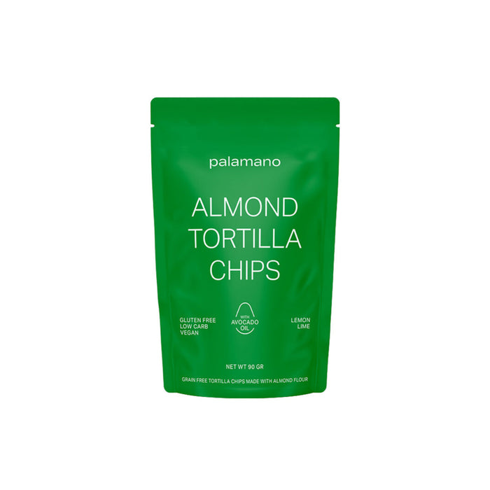 PALAMANO Almond Tortilla Chips - Lemon Lime 90g