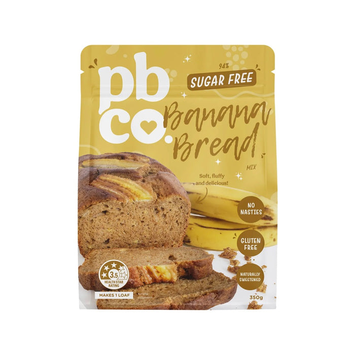 PBCO Banana Bread Mix 94% Sugar Free 350g