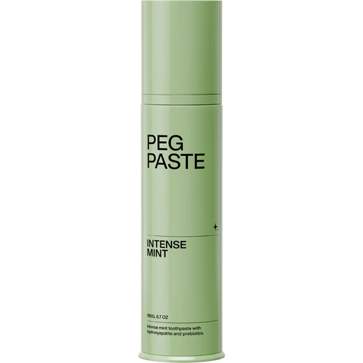 Peg Toothpaste Cylinder Tube front of tube.