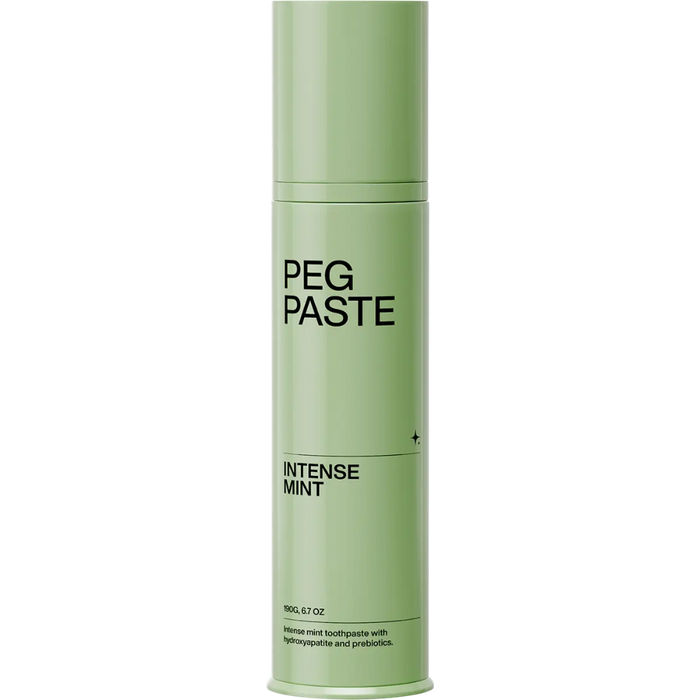 Peg Toothpaste Cylinder Tube front of tube.