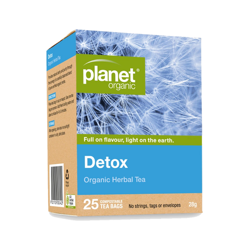 PLANET ORGANIC Detox Herbal Tea 25 Bags packaging