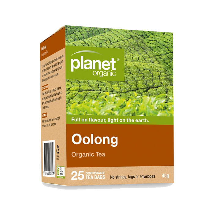 PLANET ORGANIC Oolong Herbal Tea 25 Bags packaging