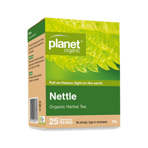 PLANET ORGANIC Herbal Tea Bags Nettle 25 Bags packaging