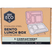 Ever Eco Stainless Steel 5 Compartment Bento Lunchbox Sorbet front of box