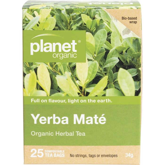 PLANET ORGANIC Yerba Mate Herbal Tea 25 Bags