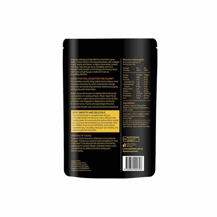 Power Super Foods Cacao Gold Powder Certified Organic 110g