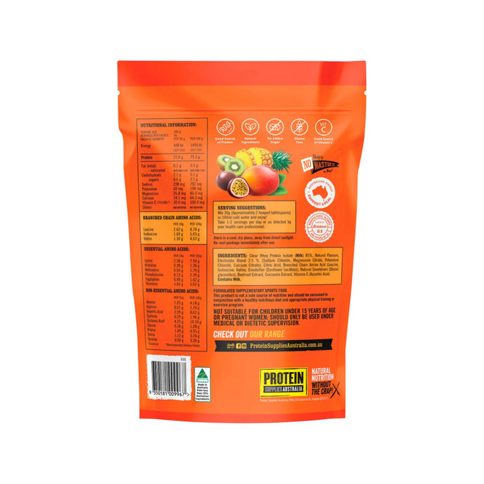 PROTEIN SUPPLIES AUSTRALIA Protein Water Tropical Punch 300g