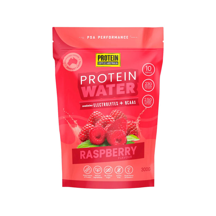 PROTEIN SUPPLIES AUSTRALIA Protein Water Raspberry 300g