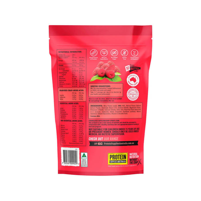 PROTEIN SUPPLIES AUSTRALIA Protein Water Raspberry 300g