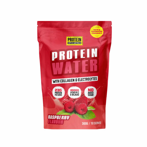 PROTEIN SUPPLIES AUSTRALIA Protein Water with Collagen & Electrolytes Raspberry 300g