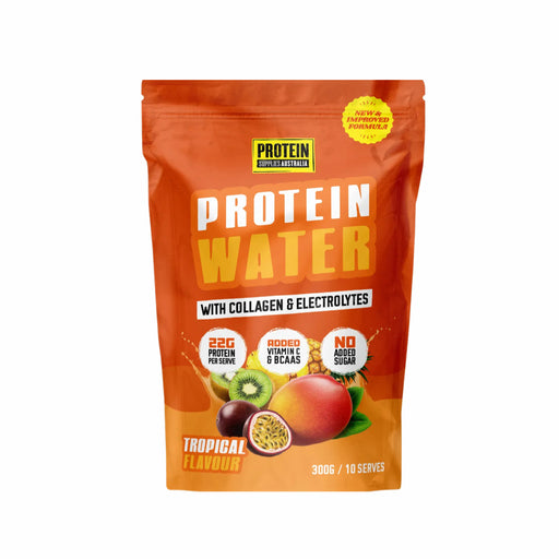 PROTEIN SUPPLIES AUSTRALIA Protein Water with Collagen & Electrolytes Tropical 300g