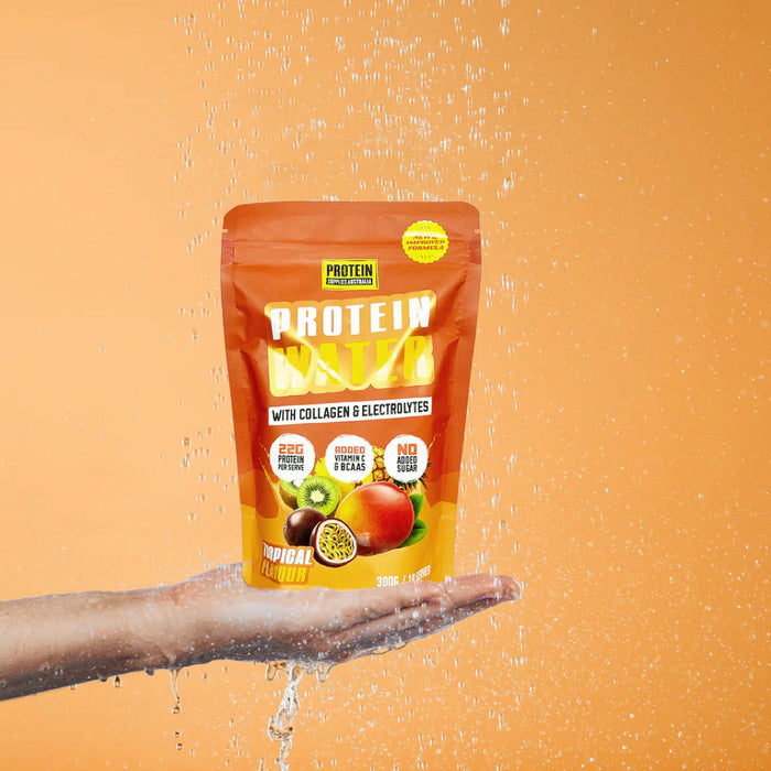 PROTEIN SUPPLIES AUSTRALIA Protein Water with Collagen & Electrolytes Tropical 300g