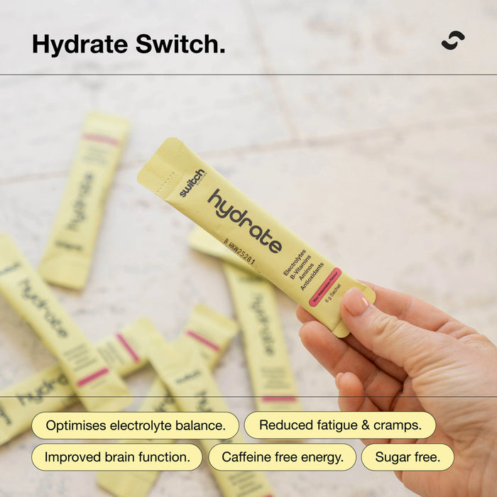 SWITCH NUTRITION Daily Essentials Sachets Hydrate Greens Creatine Sleep 12pk