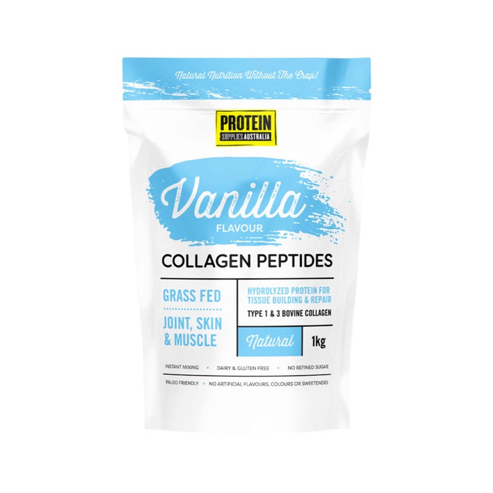 Protein Supplies Australia Collagen Peptides 1kg Vanilla