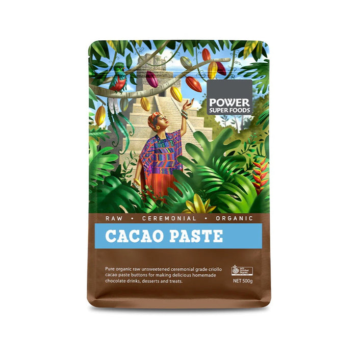 POWER SUPER FOODS Cacao Paste Buttons "The Origin Series" 500g