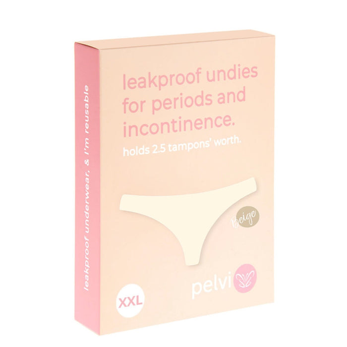 PELVI Leakproof Underwear Bikini Beige XXL