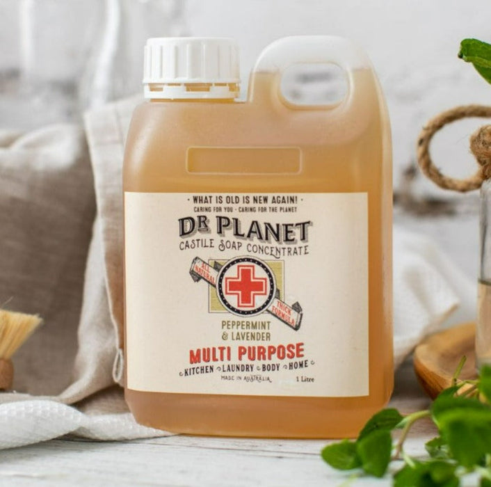 DR PLANET Castile Soap Peppermint & Lavender 1L