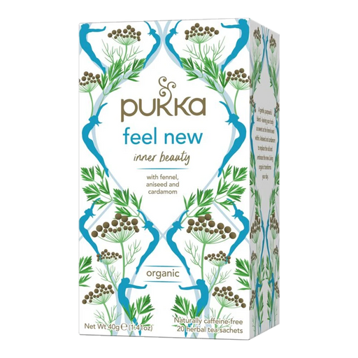 Pukka Feel New x 20 Tea Bags – front of pack