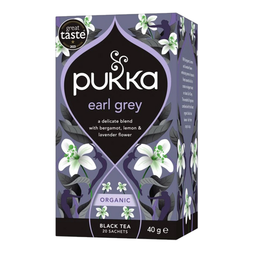 Pukka Gorgeous Earl Grey x 20 Tea Bags – front of pack