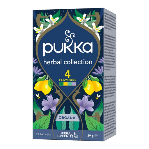 Pukka Herbal Collection (4 Flavours) x 20 Tea Bags – front of pack