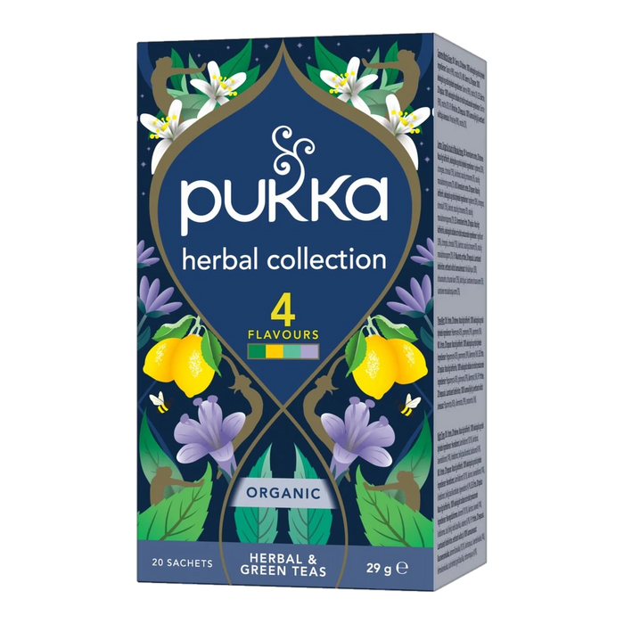 Pukka Herbal Collection (4 Flavours) x 20 Tea Bags – front of pack