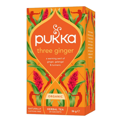 Pukka Three Ginger x 20 Tea Bags – front of pack