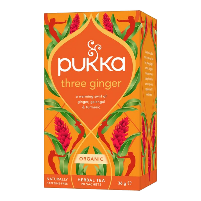 Pukka Three Ginger x 20 Tea Bags – front of pack