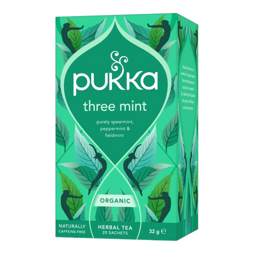Pukka Three Mint x 20 Tea Bags – front of pack