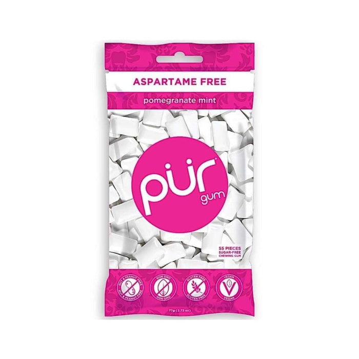 Pur Gum Pomegranate Mint Gum 55 Pieces