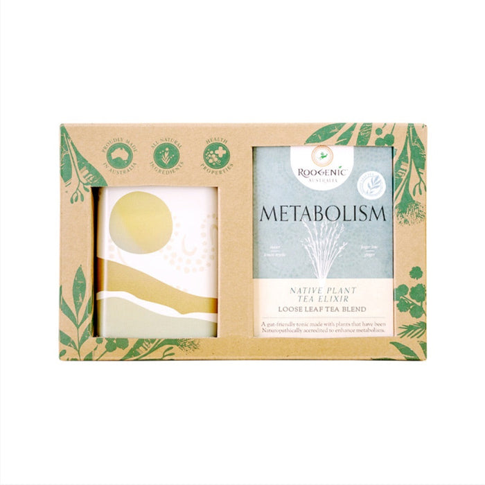 ROOGENIC Australia Gift Box Metabolism (Native Plant Tea Elixir) Loose Leaf 65g With Wellness Tin
