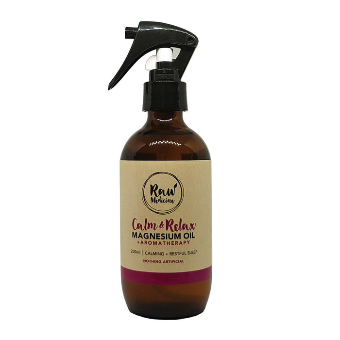 Raw Medicine Magnesium Oil Spray 200ml Aromatherapy Calm & Relax