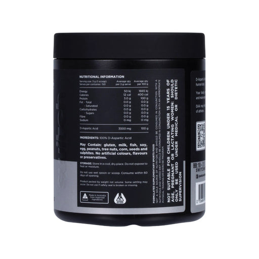 SWITCH NUTRITION DAA 100% Pure D-Aspartic Acid Unflavoured 150g