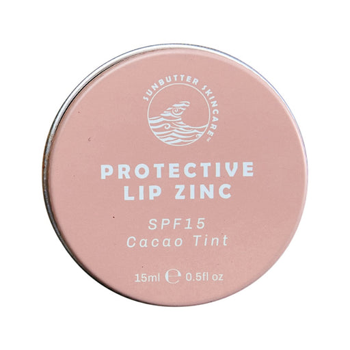 SunButter Skincare Protective Lip Zinc Cacao Tint SPF 15 15ml