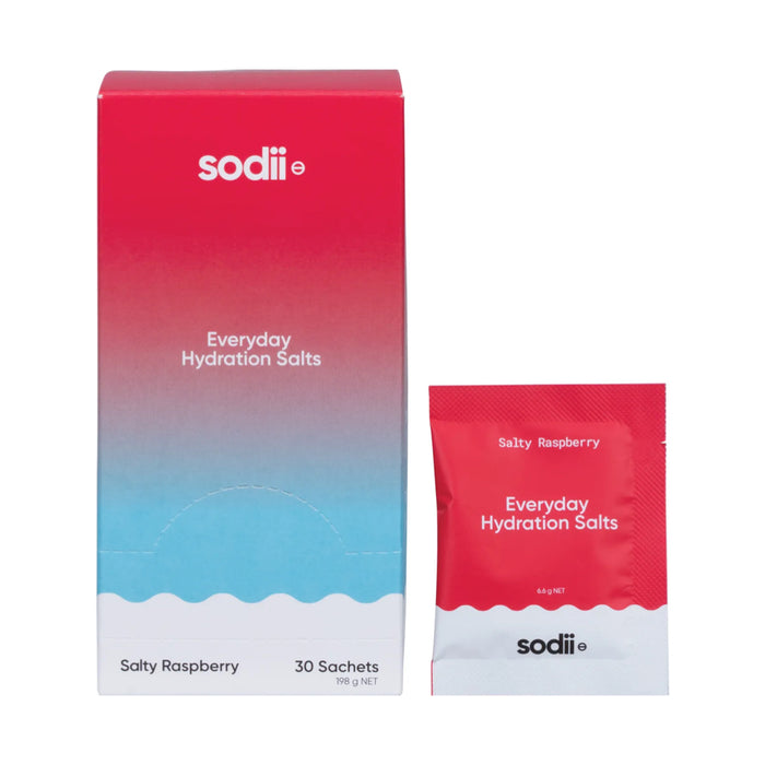 Sodii Raspberry SODII Everyday Hydration Salts Salty Raspberry 30pk