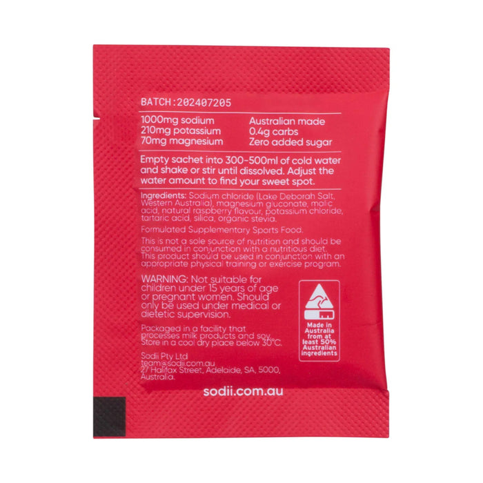 SODII Everyday Hydration Salts Salty Raspberry 30pk