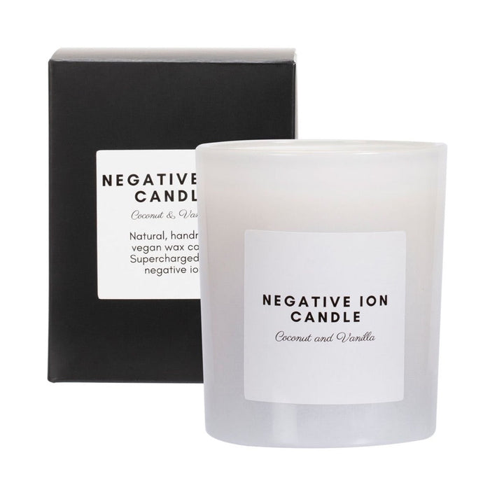 SUPERCHARGED FOOD Negative Ion Candle (different styles) Coconut & Vanilla