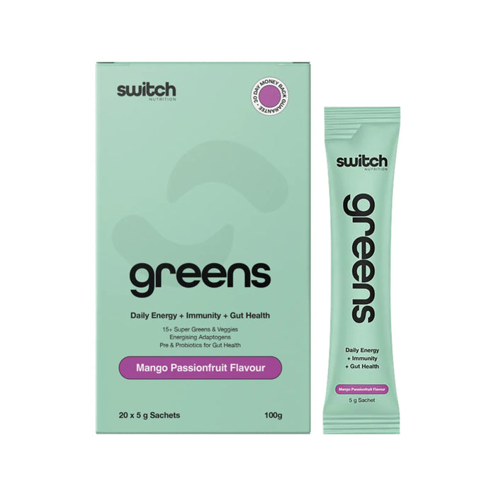 SWITCH NUTRITION Greens Sachets Mango Passionfruit 20x5g