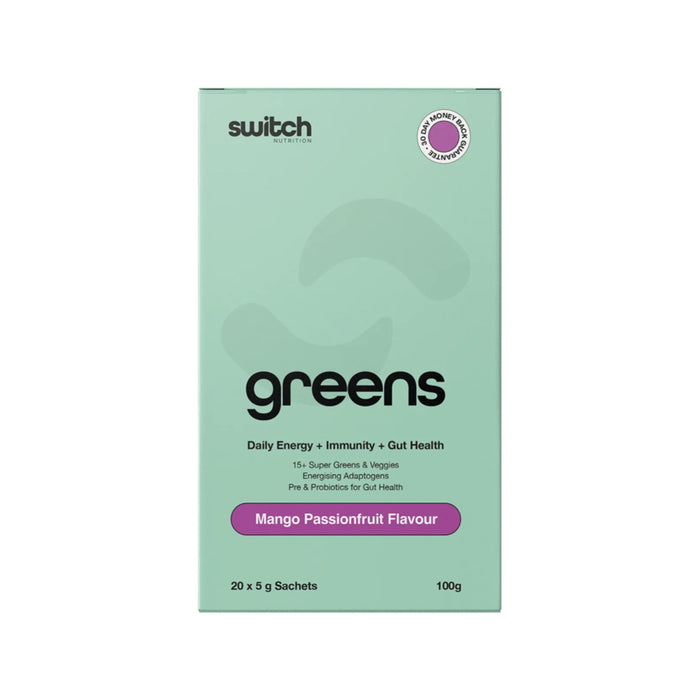 SWITCH NUTRITION Greens Sachets Mango Passionfruit 20x5g