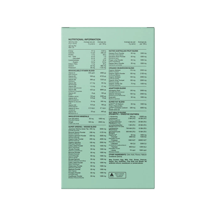 SWITCH NUTRITION Greens Sachets Raspberry Lemonade 20x5g