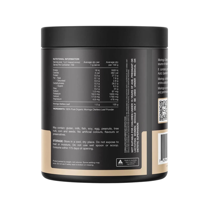 SWITCH NUTRITION Moringa 100% Pure Organic Moringa Oleifera Unflavoured 150g