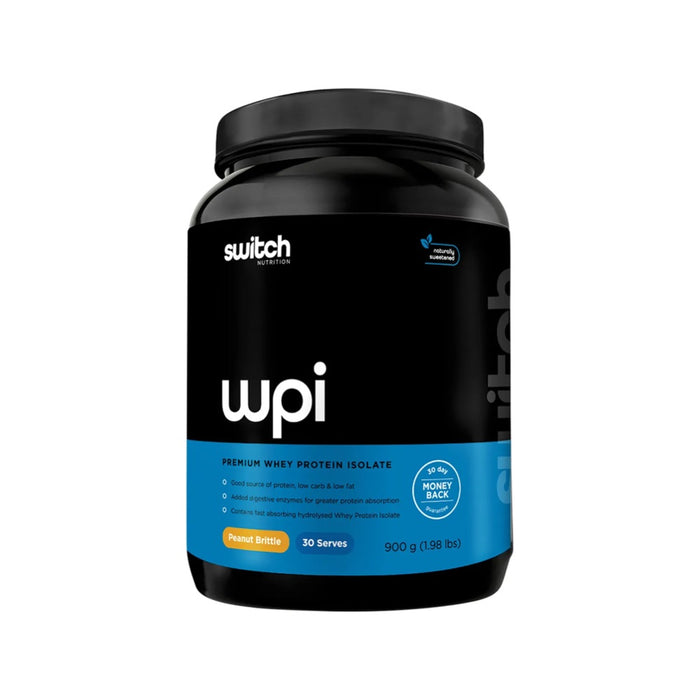 Switch Nutrition WPI Premium Whey Protein Isolate Peanut Brittle 900g