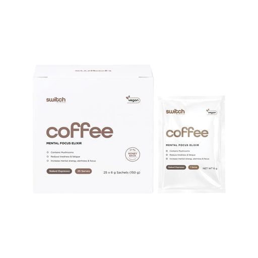 Switch Nutrition Coffee Mental Focus Elixir Naked Espresso 25pk