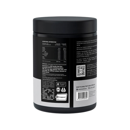 Switch Nutrition Creatine 100% Pure Monohydrate Unflavoured 500g